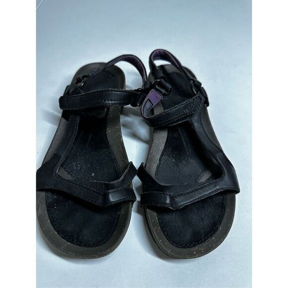 Teva Cabrillo Universal Women's Size 7 Leather Black Strappy Sandals 1002877 - Picture 9 of 13
